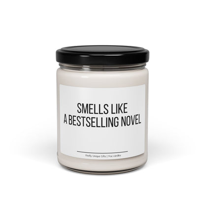 Smells Like a Bestselling Novel Candle | Book Lover 9oz Soy Candle
