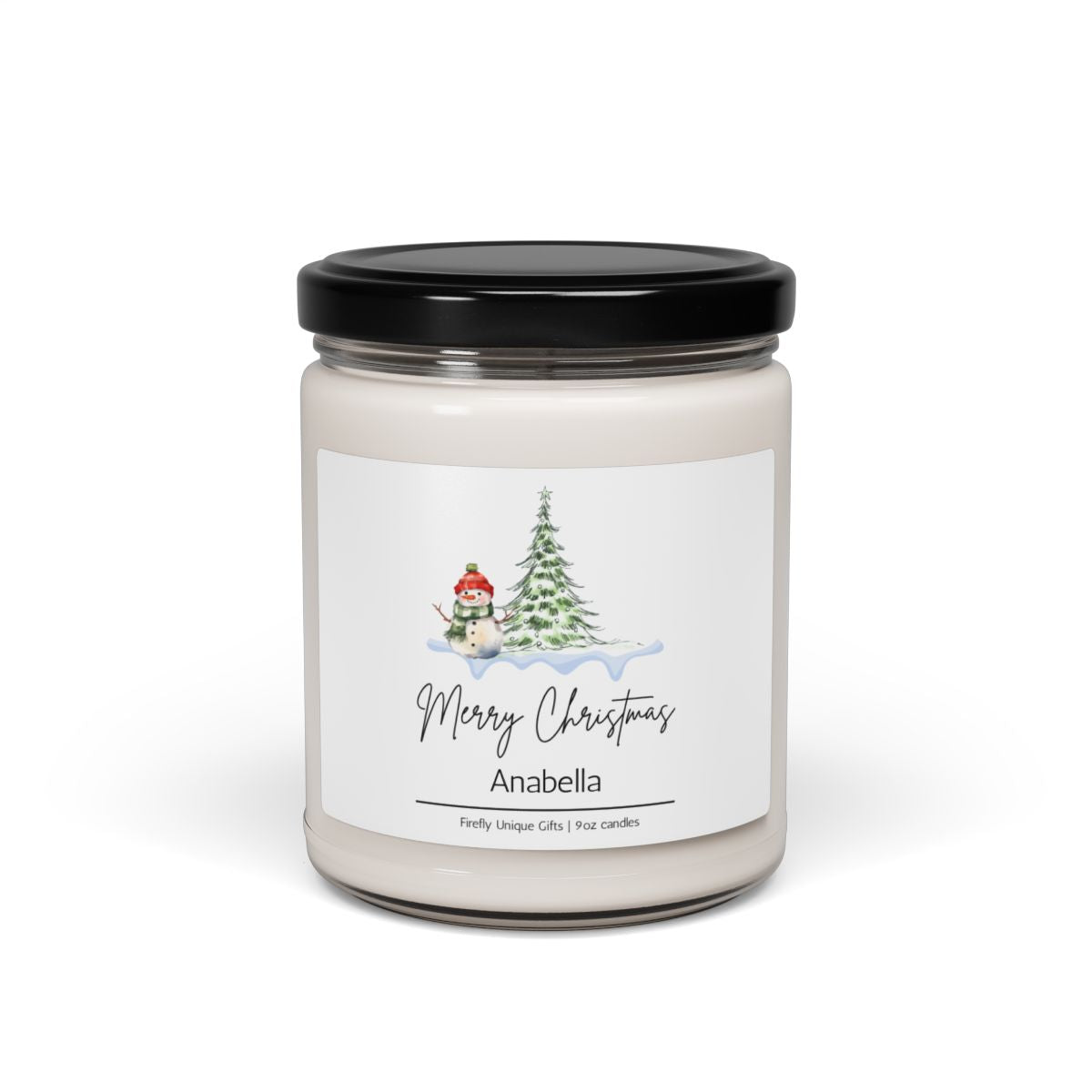 Merry Christmas Soy Candle | Holiday Cheer 9oz Festive Candle