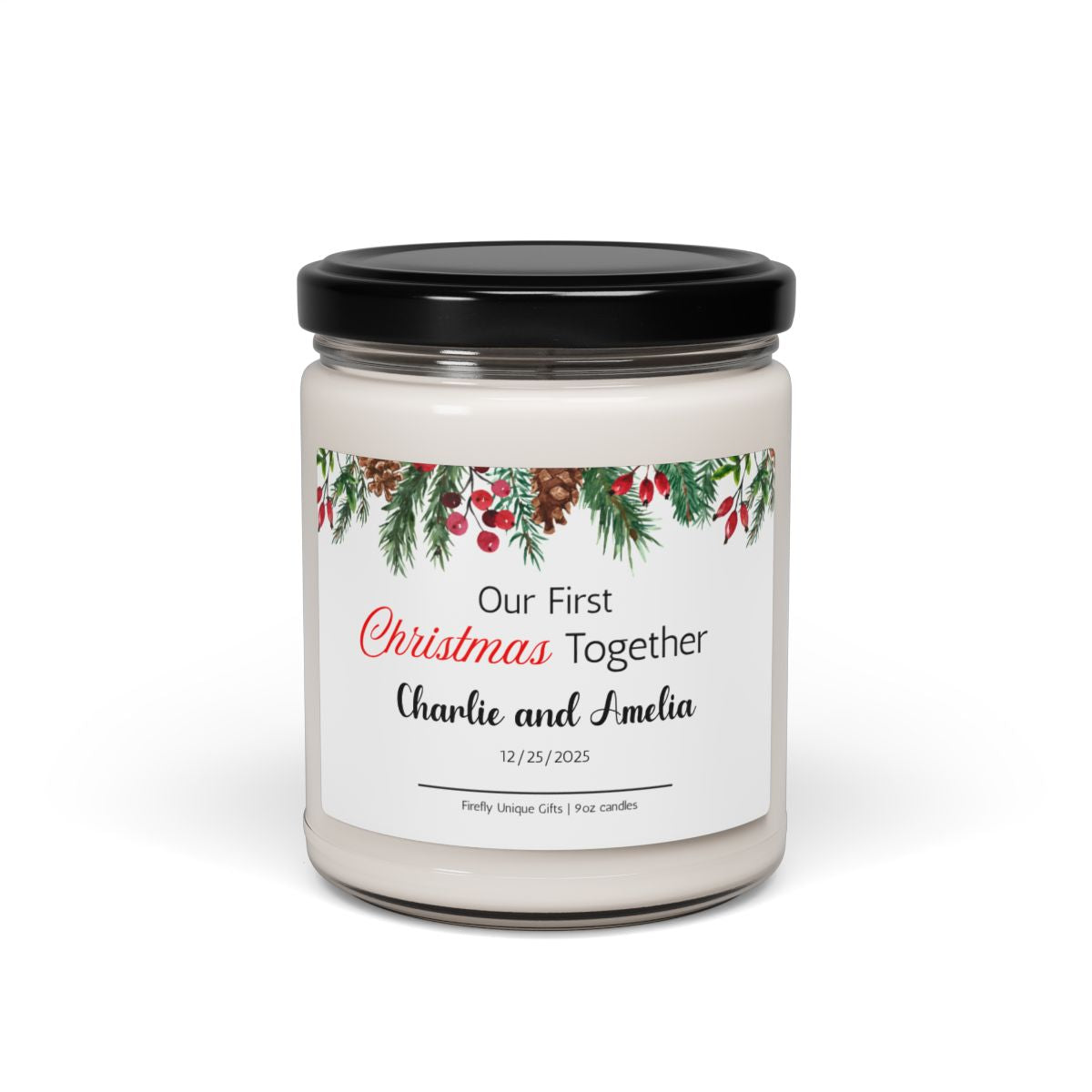 First Christmas Soy Candle | Holiday Milestone 9oz Candle
