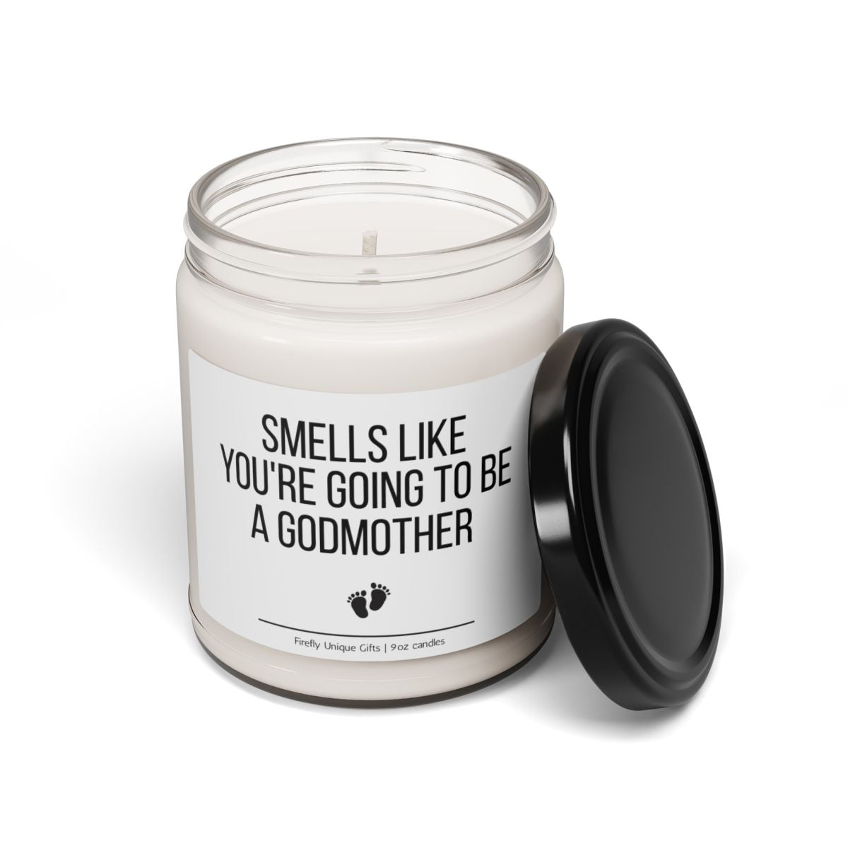 Godmother Birth Announcement Soy Candle | Godparent Reveal Candle