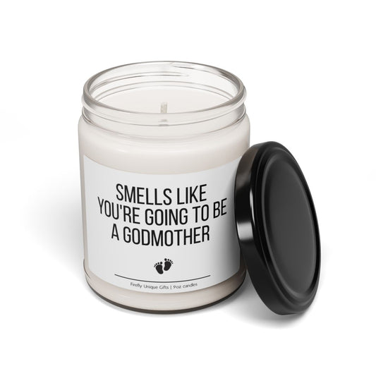 Godmother Birth Announcement Soy Candle | Godparent Reveal Candle